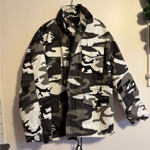Army Black and Gray Camo Field Jacket